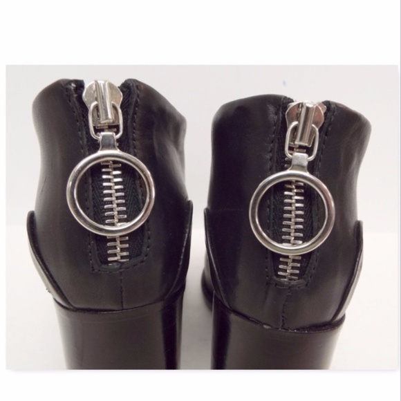 New RAG & BONE Black Leather Open Toe Booties 35 - Picture 4 of 8